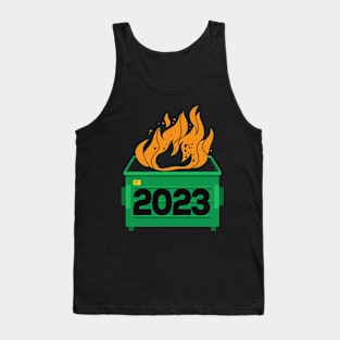 2023 Dumpster Fire - Everything Sucks Tank Top